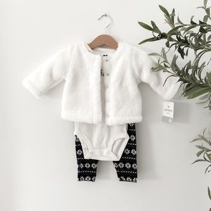 Carters Three Piece 6 M Baby Girl Outfit